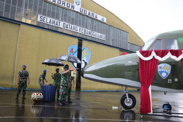 Skadron Udara 4 Lanud Abd Saleh Tambah Lagi Satu Pesawat Cassa Terbaru