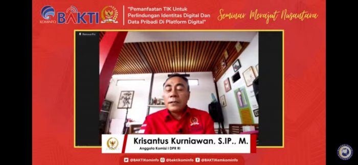 Krisantus Kurniawan Komisi I DPR RI: Identitas Digital dan Data diri Harus dijaga