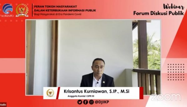 Anggota Komisi I DPR Krisantus Kurniawan: Tokoh-Tokoh Daerah Berperan Penting Dalam Penanganan Covid-19