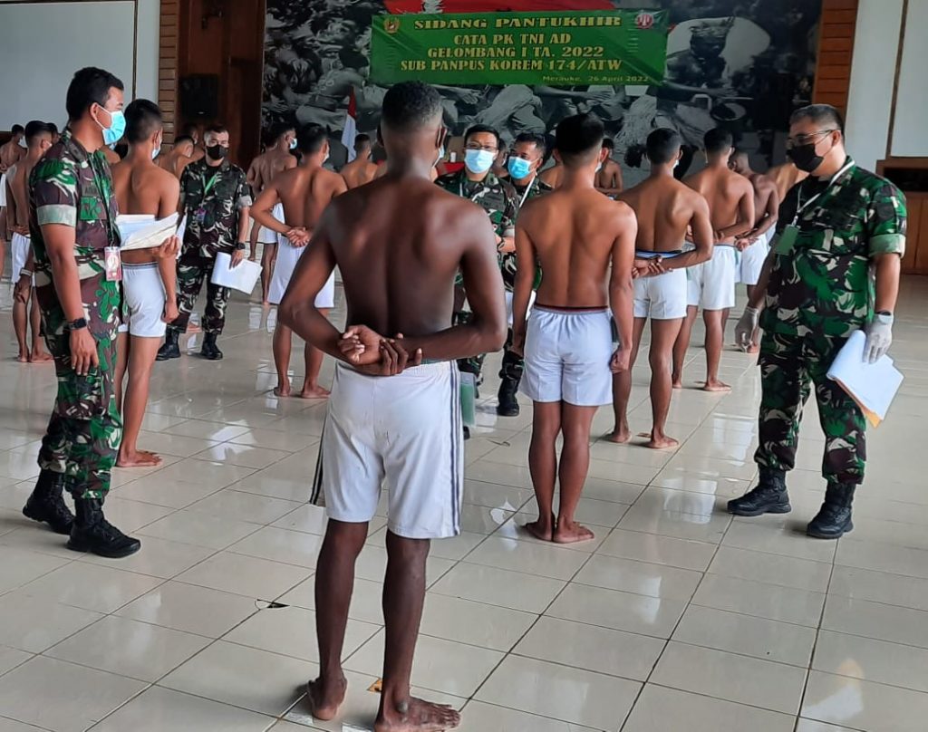 Danrem 174 Merauke Pimpin Sidang Parade: 25 Orang CaTam Lulus Seleksi Secara Ketat dan Transparan