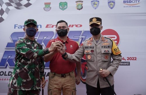 Dandim 0510 Tigaraksa Bantu Terselenggaranya Motor Race Program Kapolda Metro Jaya di Pagedangan