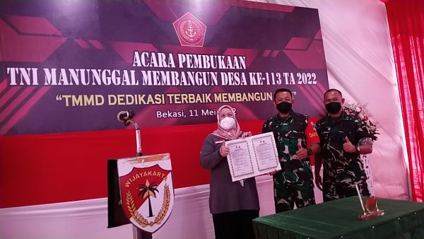 TMMD Ke-113 Kodim 0507/ Bekasi Dibuka Secara Resmi Oleh Sekda Kota Bekasi