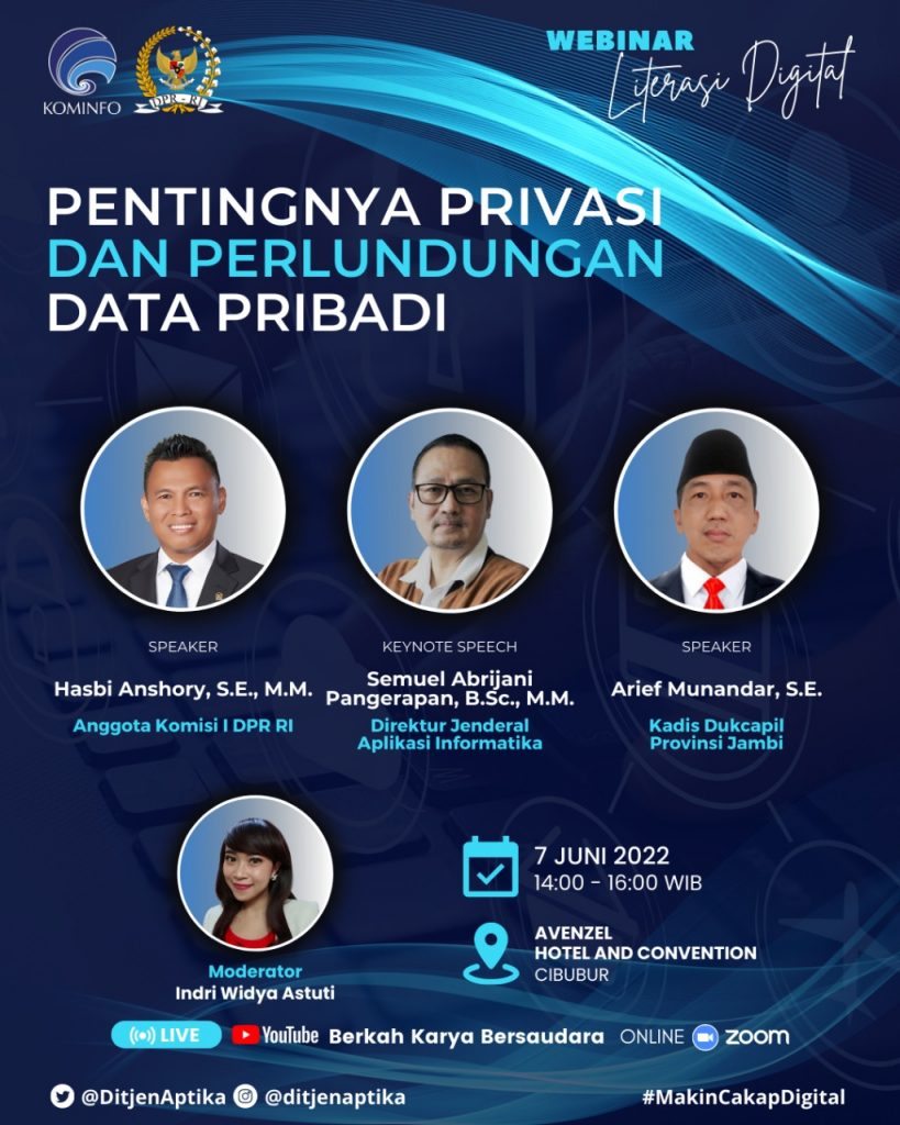 Anggota Komisi 1 DPR RI Hasbi Anshory: Data Pribadi Harus Dilindungi Karena Itu Hak Warga Negara