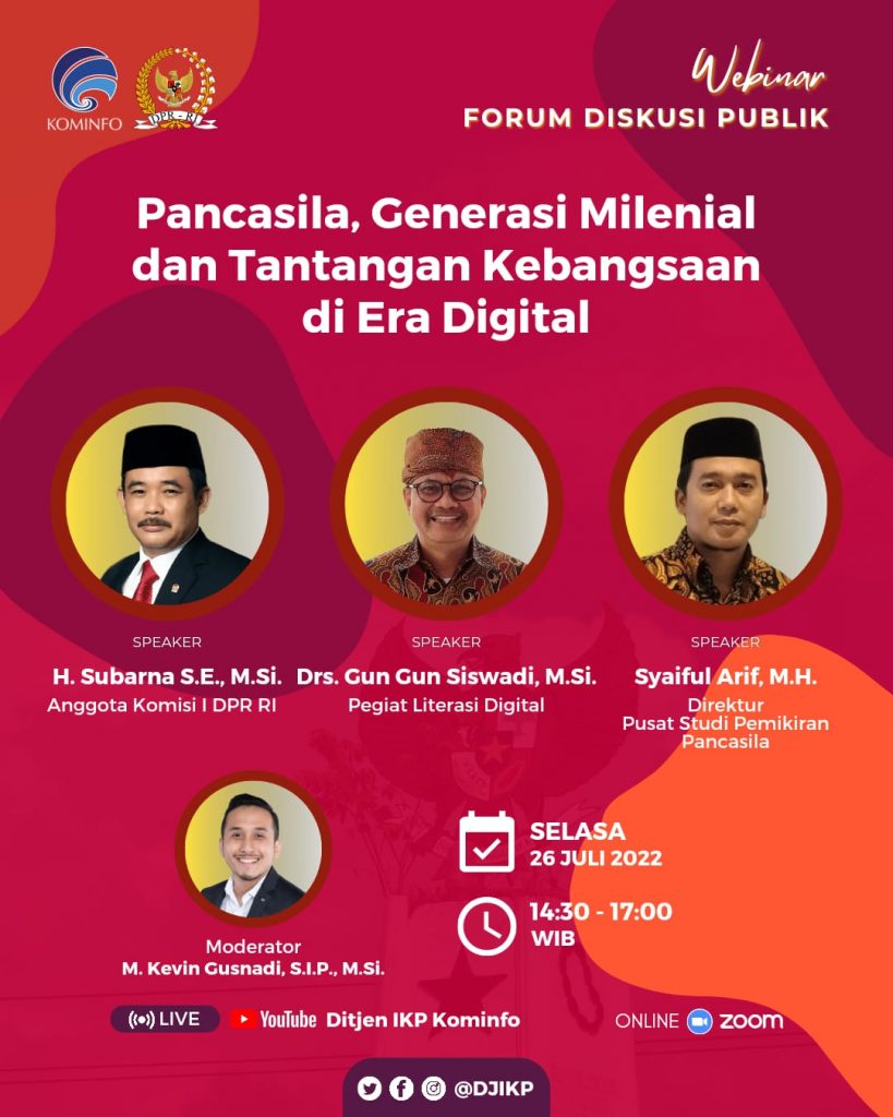 Anggota Komisi I DPR RI Subarna: Jadikan Pancasila Sebagai Panduan dalam Menghadapi Arus Globalisasi