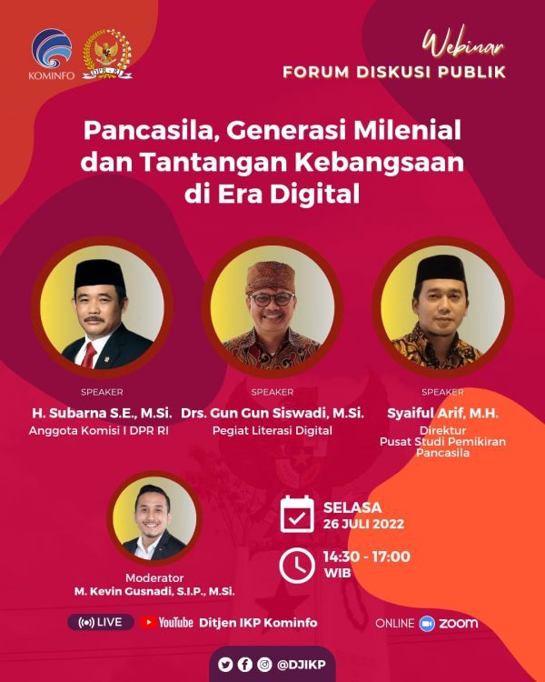 Anggota Komisi I DPR RI Subarna: Jadikan Pancasila Sebagai Panduan dalam Menghadapi Arus Globalisasi