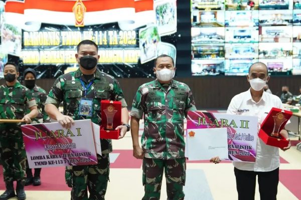 Kapendam Jaya Raih Juara 1 Lomba JurnalistikTMMD Kategori Penerangan Kodam