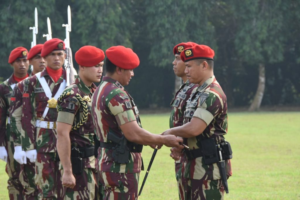 Letkol Inf Romel Jangga Wardhana resmi menjadi Dangrup 1 Kopassus
