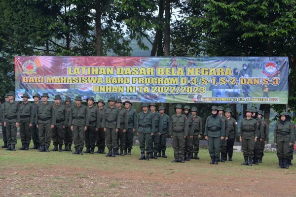 Rindam Jaya Selenggarakan Diksar Bela Negara Bagi Mahasiswa Baru UnHan RI TA 2022