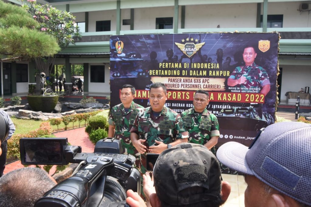 Final Esports Piala Kasad Tahun 2022 Tingkat Kodam Jaya Dilakukan Didalam Kendaraan Tempur