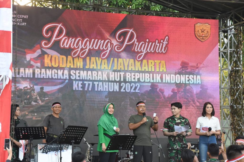 Panggung Prajurit Kodam Jaya Semarak HUT ke 77 Kemerdekaan RI