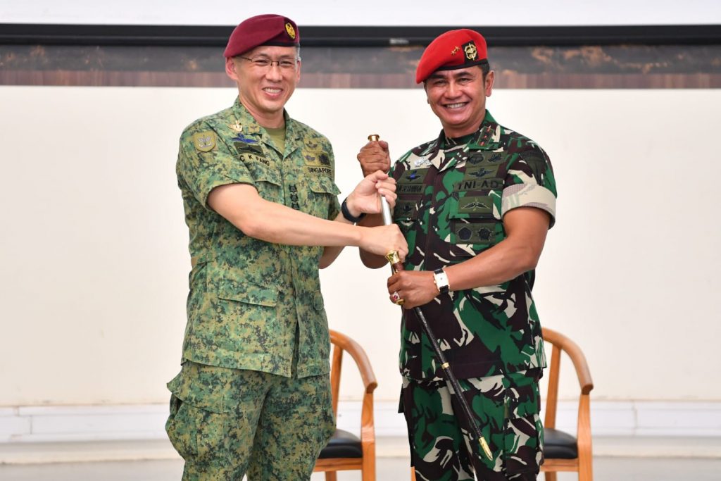 Kopassus Latihan Bersama Komando Singapura Menyelesaikan Latihan Candrapura di Surabaya