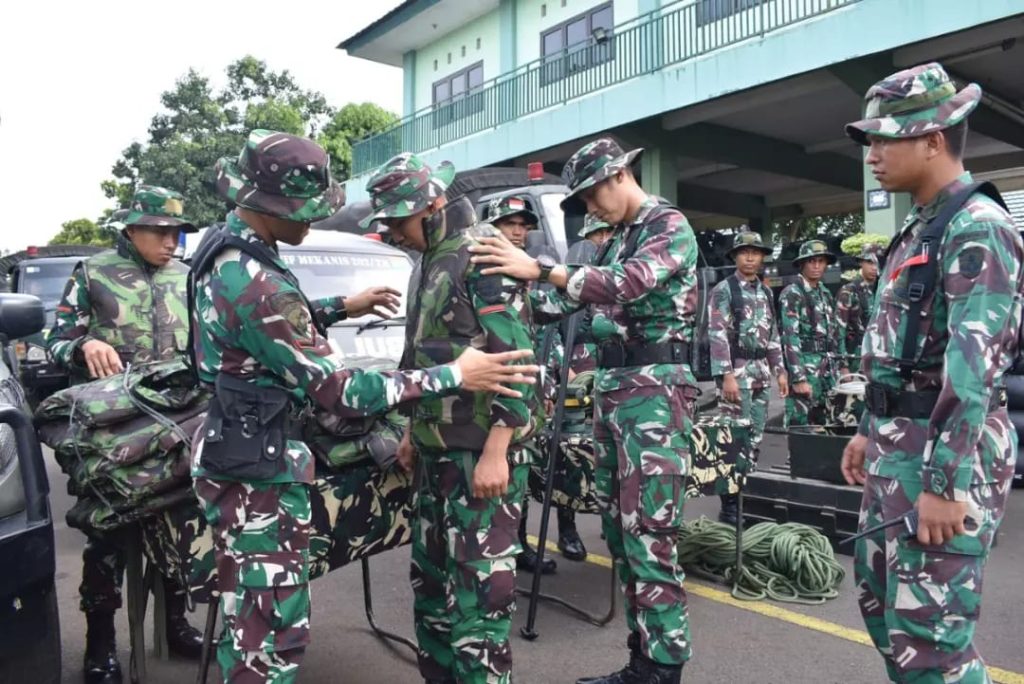 Batalyon Infanteri Mekanis 202/Tajimalela Gelar Apel Kesiapsiagaan dalam rangka penanggulangan bencana Banjir