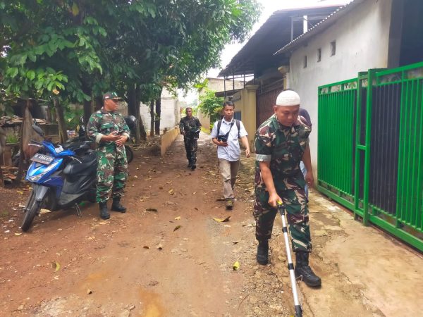 Staf Teritorial Kodim 0507/Bekasi Bersama Unsur Terkait Lakukan Survei Awal Lokasi TMMD